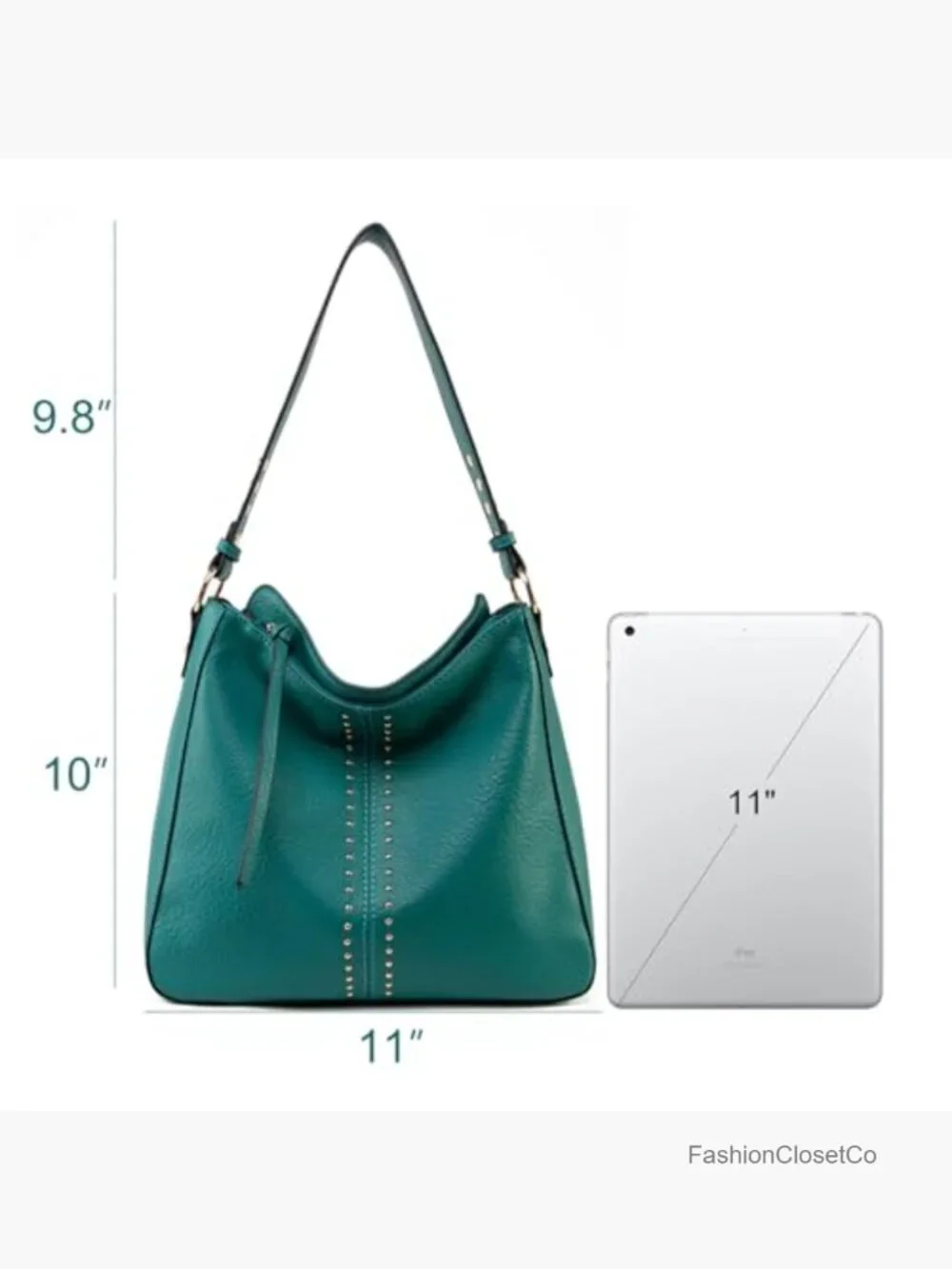Vegan Leather Hobo Bag Top Handle Satchel Shoulder Purse